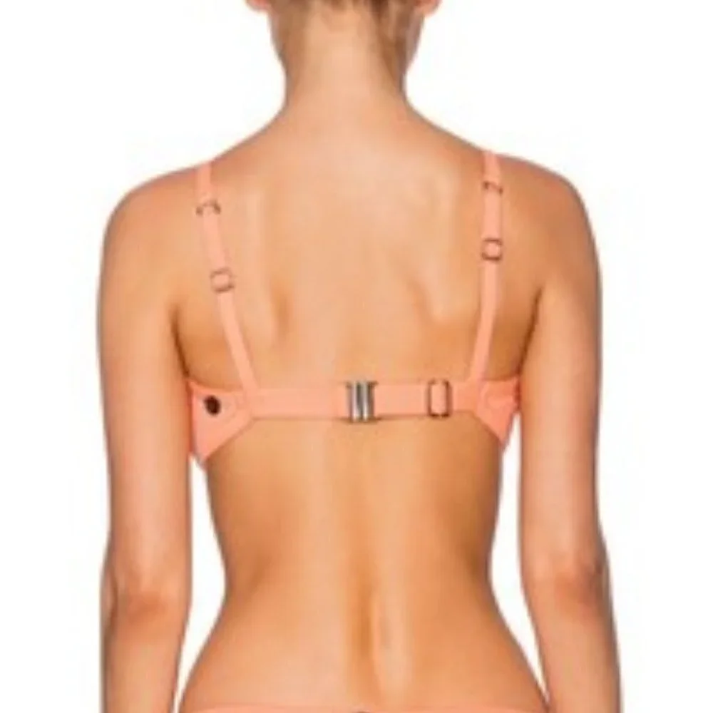 Swim Systems C794 Nectar Coral Crossroads Underwire Bikini Swim Top - NWT